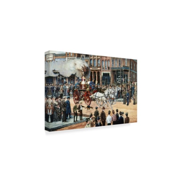 Les Ray 'Main Street Spectacle' Canvas Art,16x24